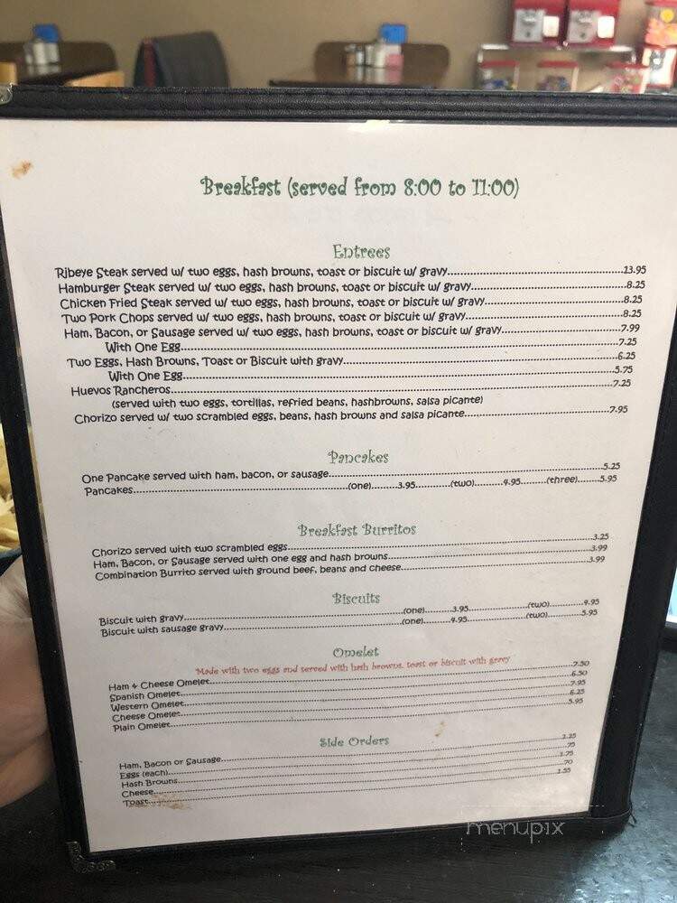Los Arcos - Friona, TX menu_pic