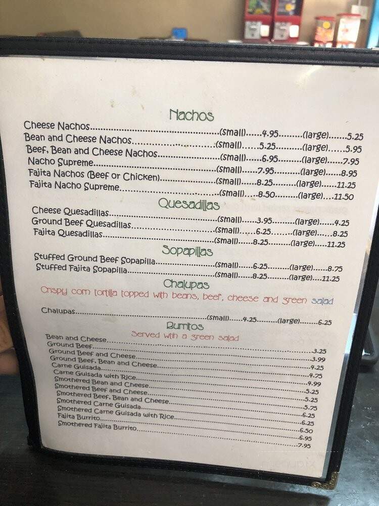 Los Arcos - Friona, TX menu_pic