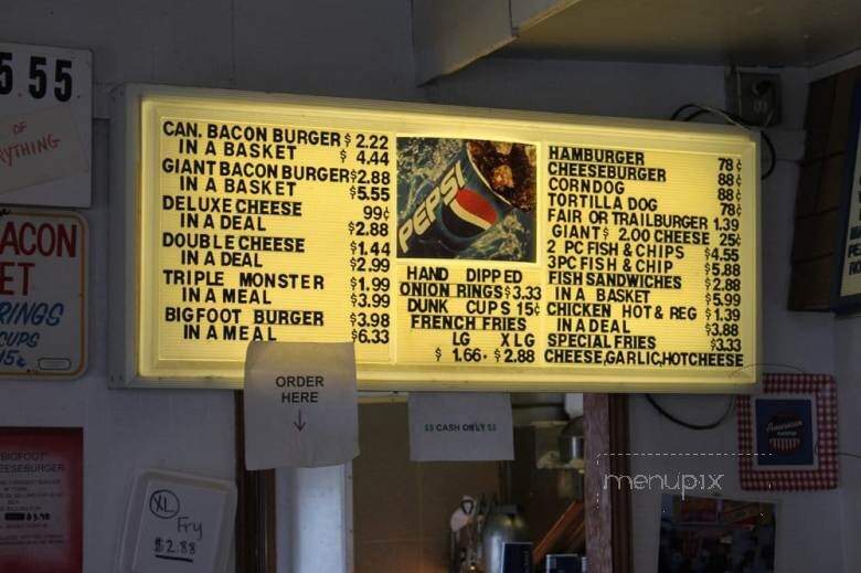 Crazy Eric's Drive-Ins - Belfair, WA menu_pic