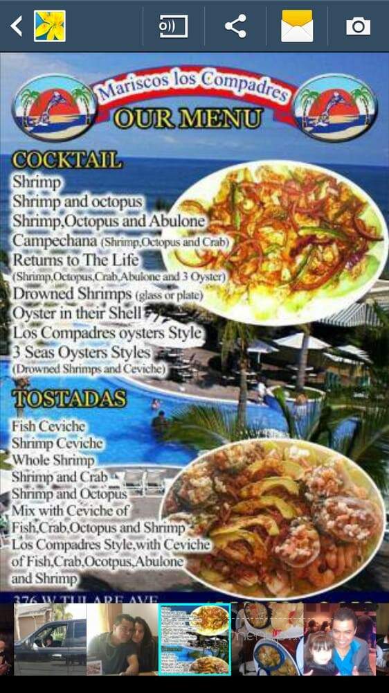 Mariscos Los Compadres - Dinuba, CA menu_pic