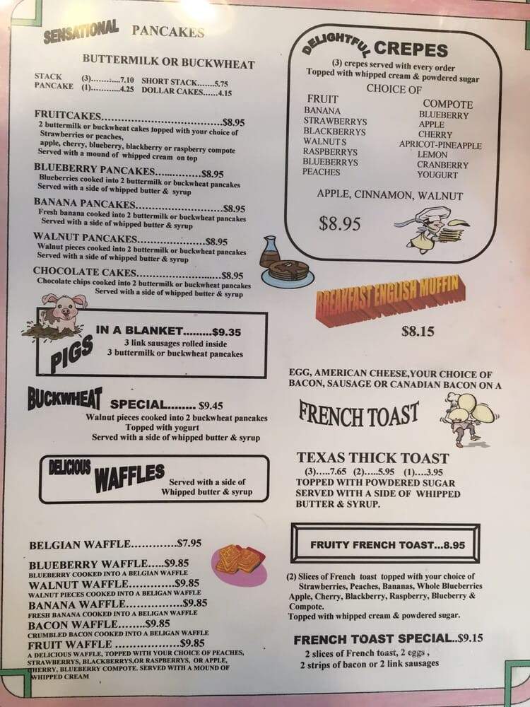 Chalet House Of Omelettes - Eureka, CA menu_pic