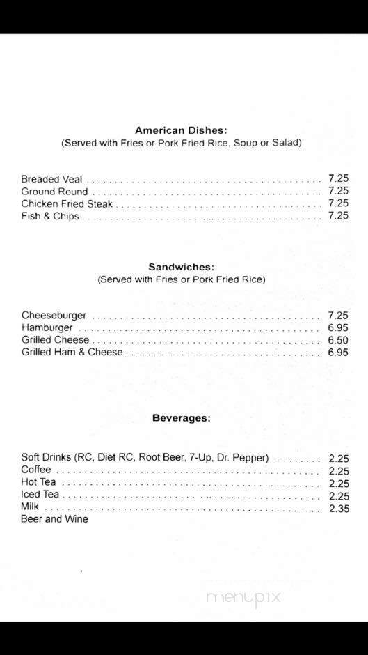 Young Sing Restaurant - Susanville, CA menu_pic