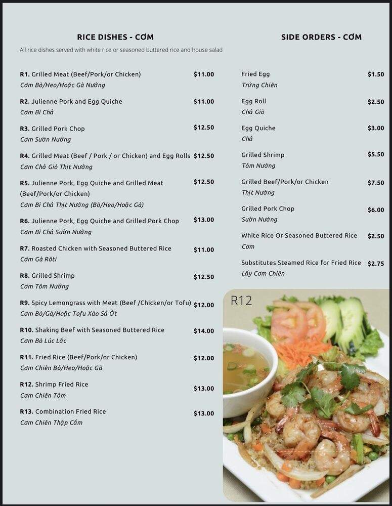 Flavor Pho - Cerritos, CA menu_pic