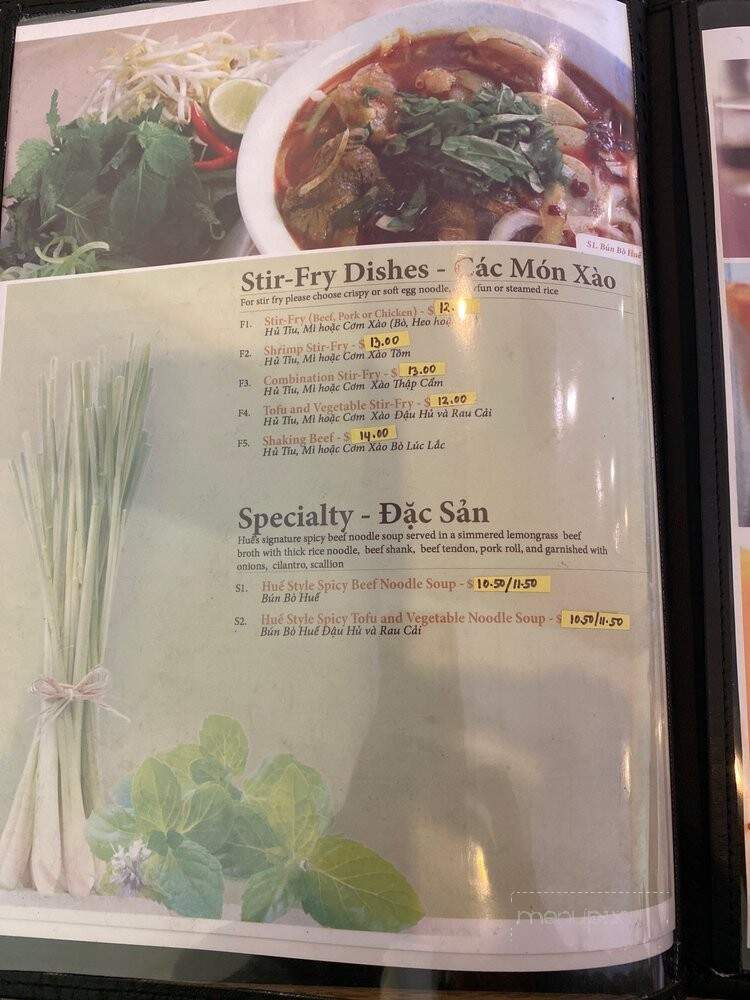 Flavor Pho - Cerritos, CA menu_pic