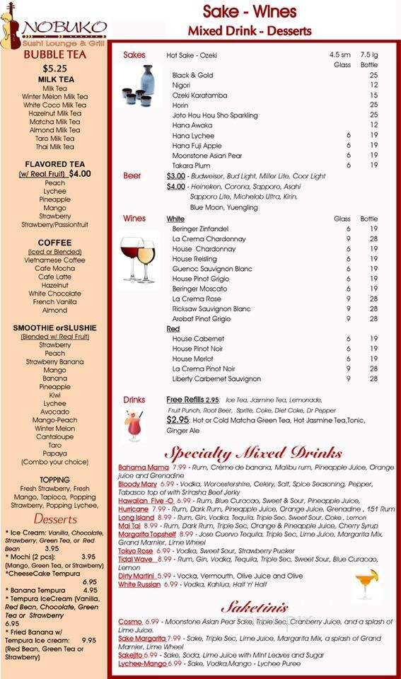Nobuko - Harvey, LA menu_pic
