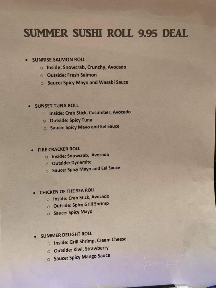 Nobuko - Harvey, LA menu_pic