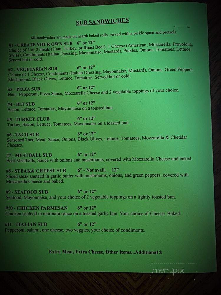Ninos Pizza - Gobles, MI menu_pic