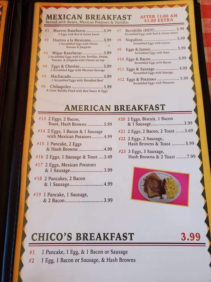 Nuevo Leon - Hobart, OK menu_pic
