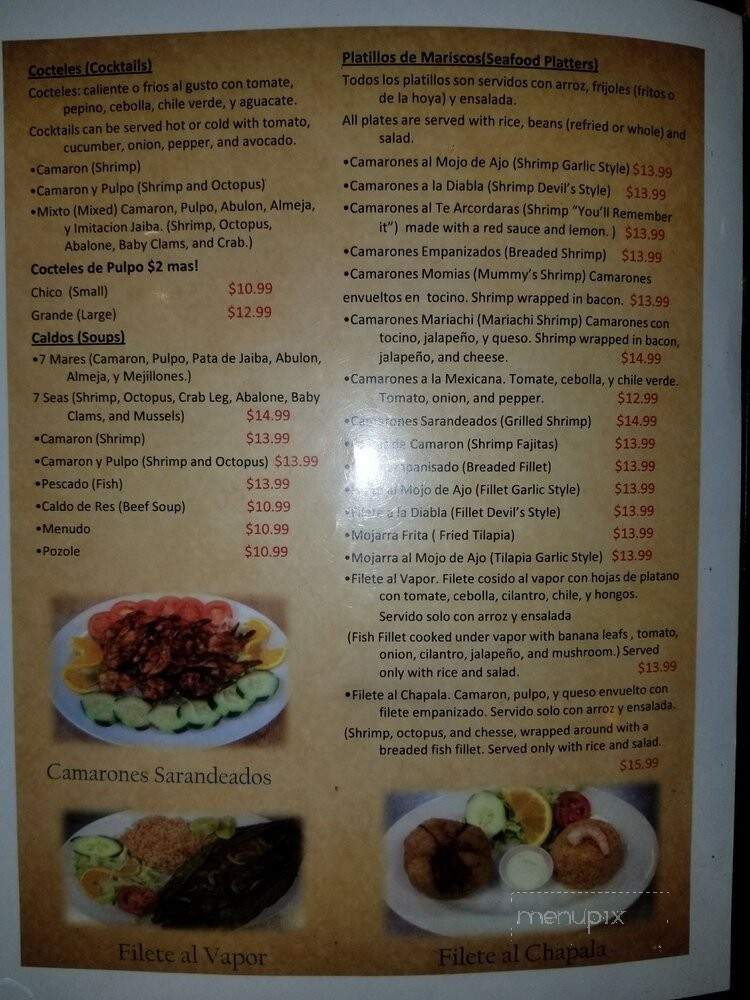 Taqueria Y Mariscos Chapala - Gilroy, CA menu_pic