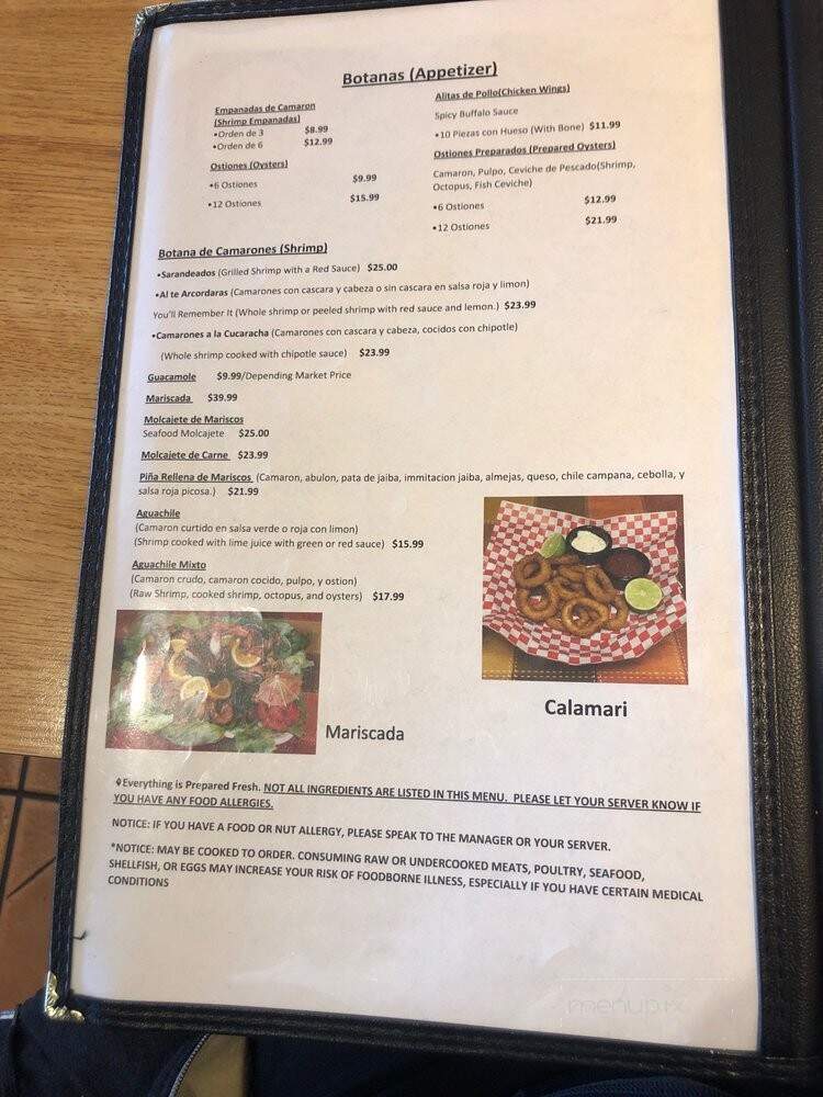 Taqueria Y Mariscos Chapala - Gilroy, CA menu_pic