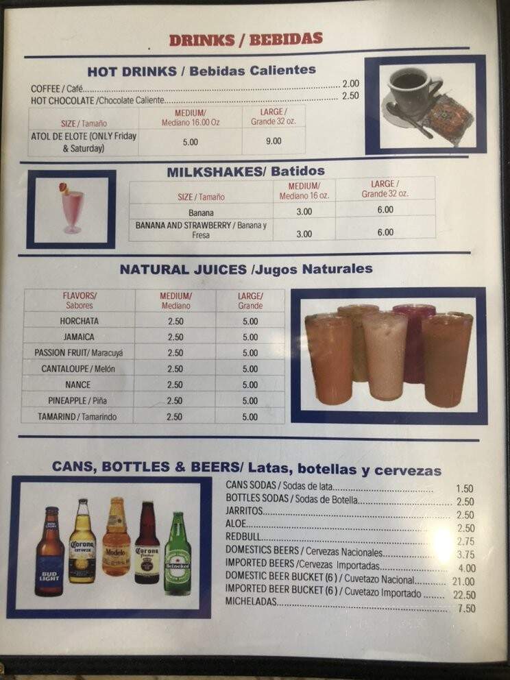 El Calero Restaurant - Oakland Park, FL menu_pic