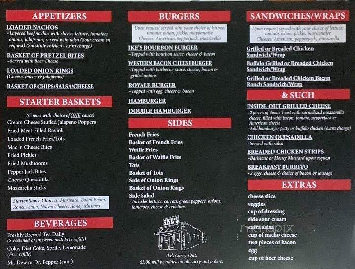 Ike's - Charleston, IL menu_pic
