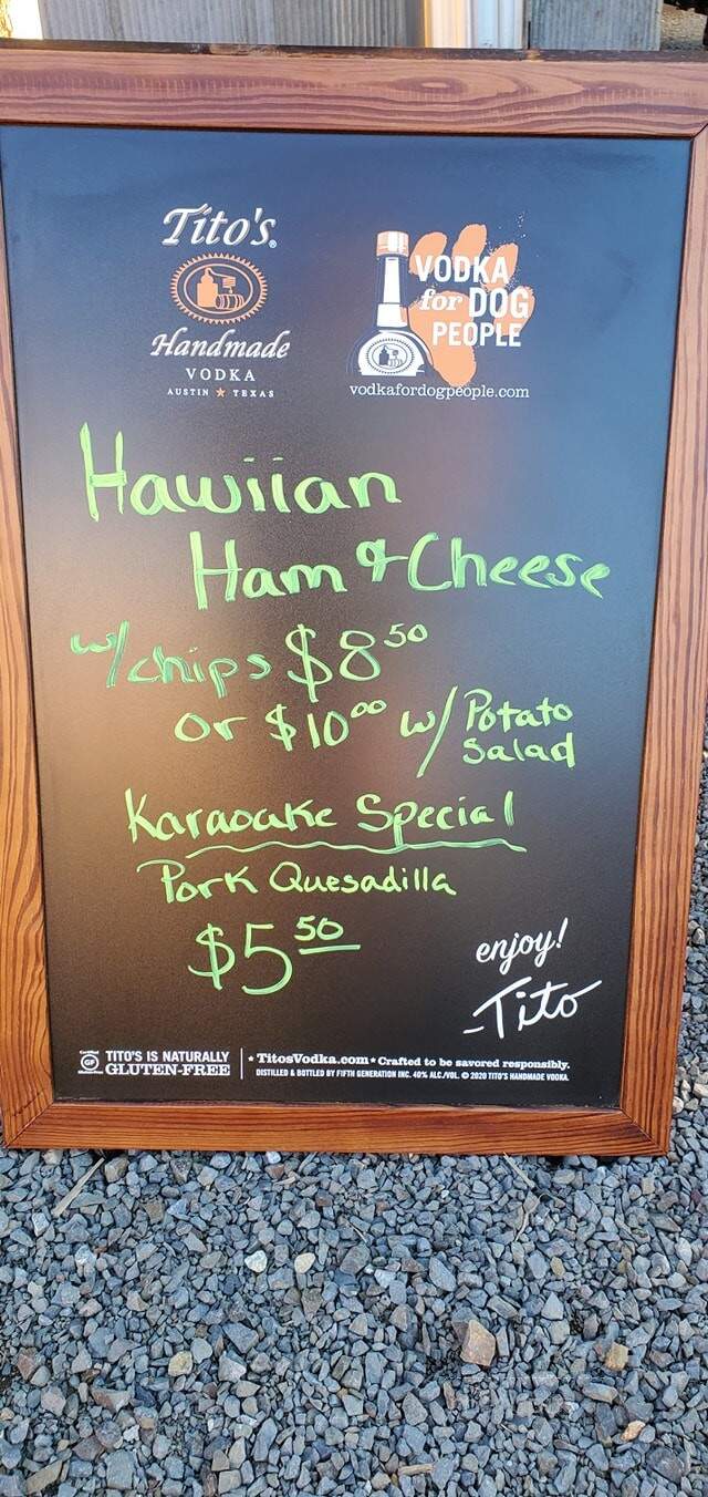 Establishment - Grangeville, ID menu_pic
