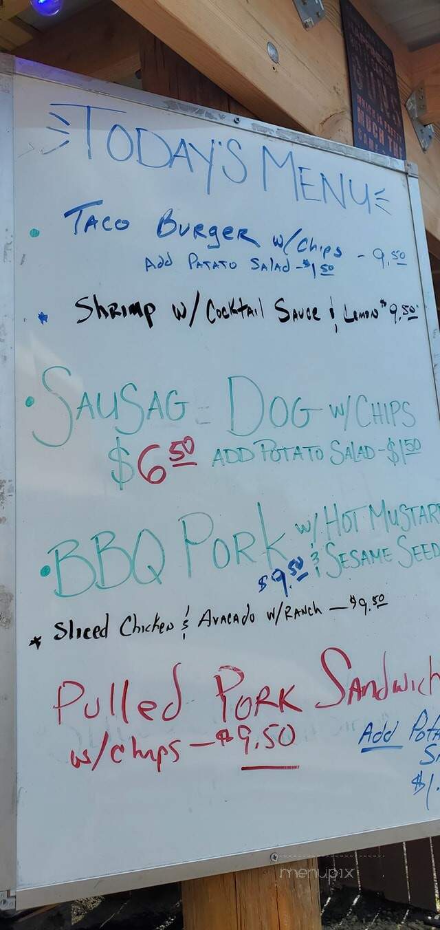 Establishment - Grangeville, ID menu_pic