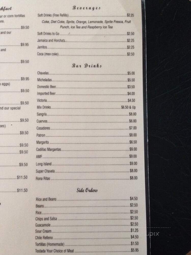 Garcia's Taqueria & Cantina - San Jose, CA menu_pic