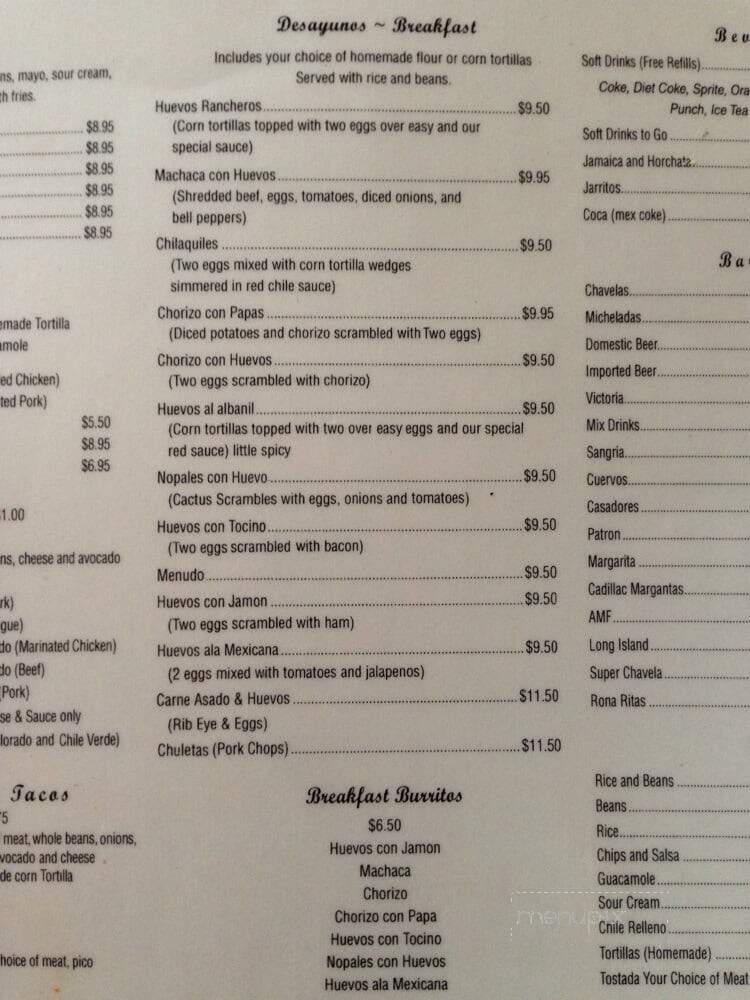 Garcia's Taqueria & Cantina - San Jose, CA menu_pic