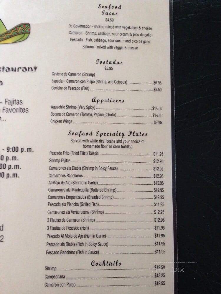 Garcia's Taqueria & Cantina - San Jose, CA menu_pic