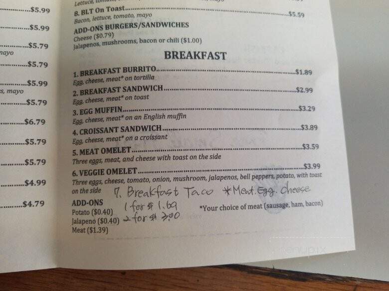Burger Land - Garland, TX menu_pic