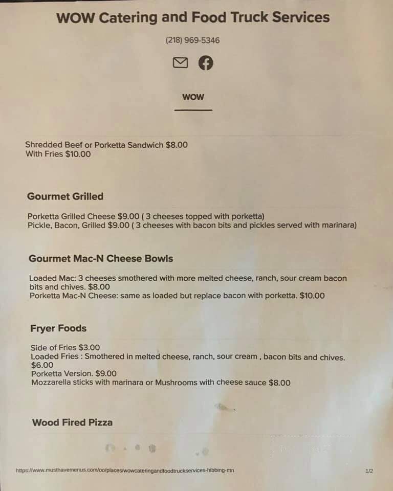 Checcos Tavern - Hibbing, MN menu_pic