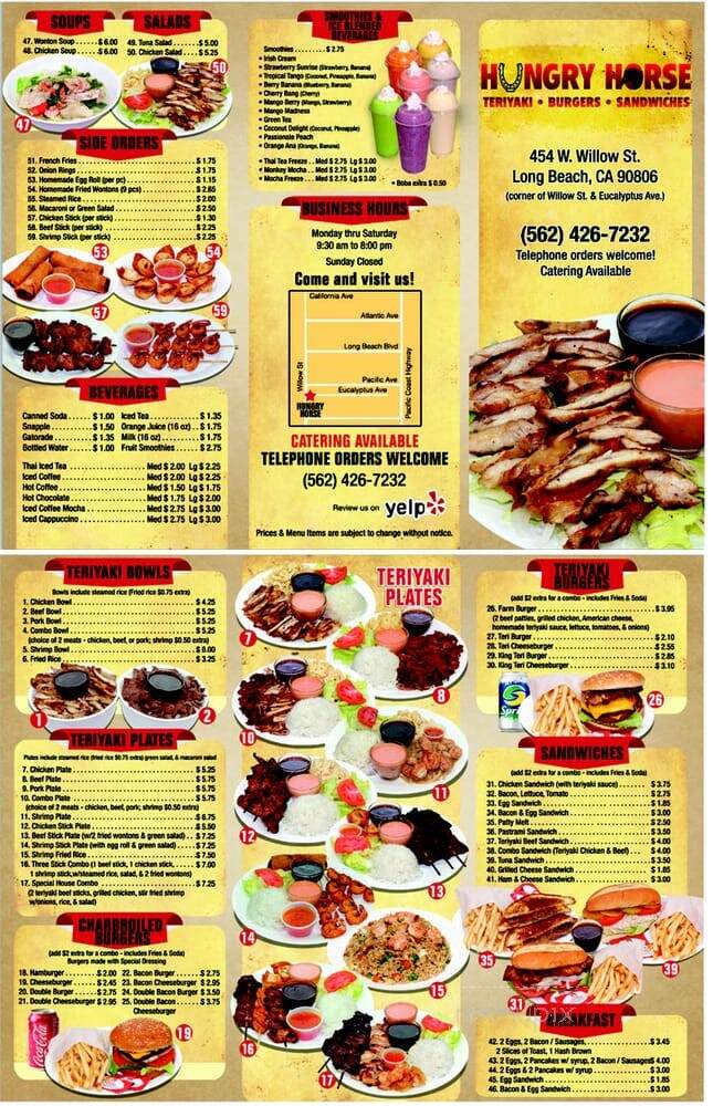 Hungry Horse Drive-in - Long Beach, CA menu_pic