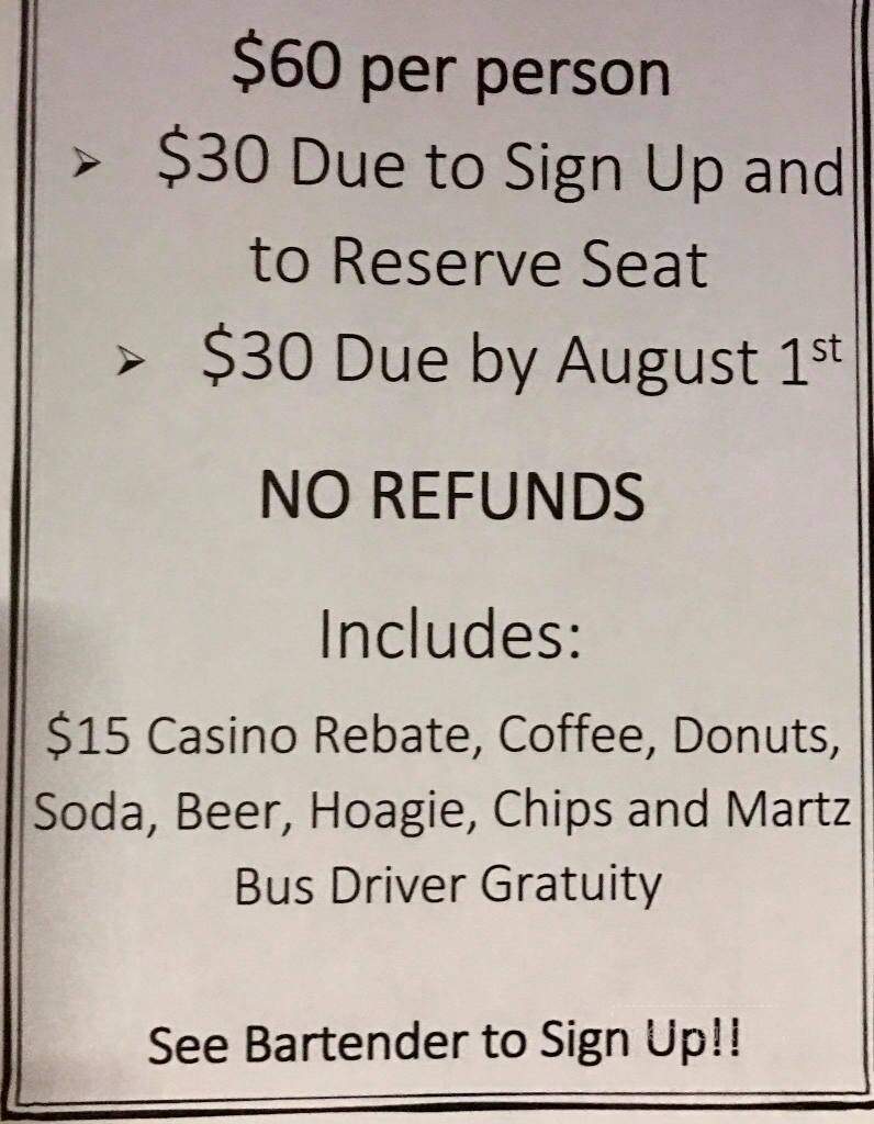 Leisure Tavern - Wilkes Barre, PA menu_pic