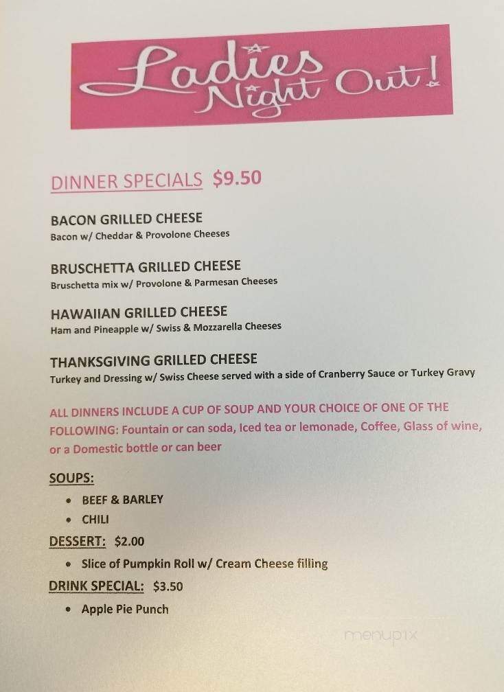 DaT Bar At The End Row - Lexington, IL menu_pic