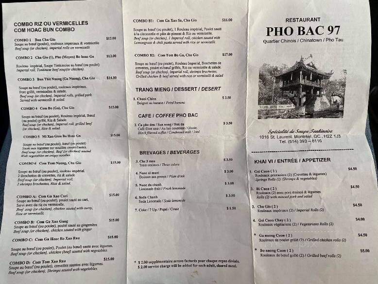 Restaurant Pho Bac - Montreal, QC