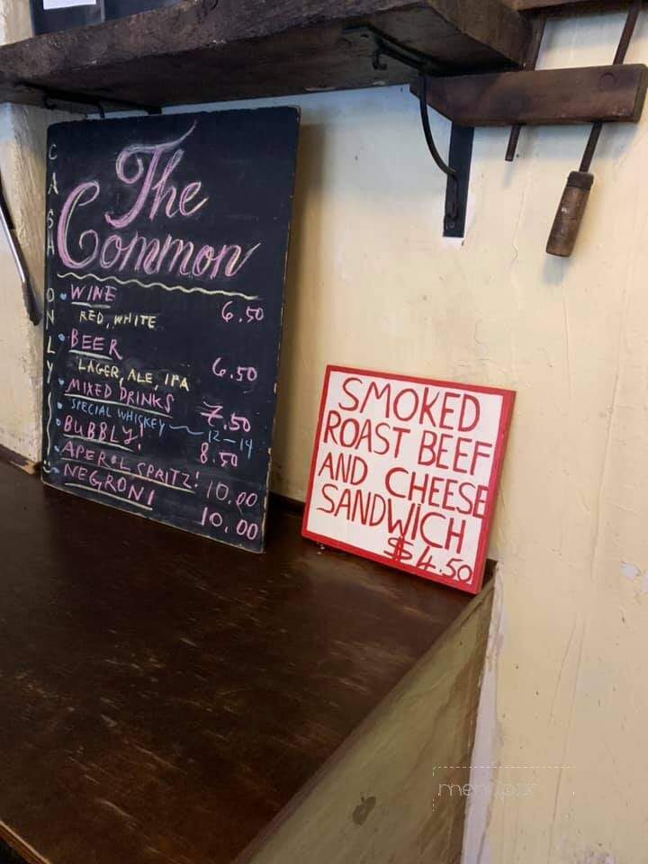 The Common Espresso Bar - Toronto, ON menu_pic