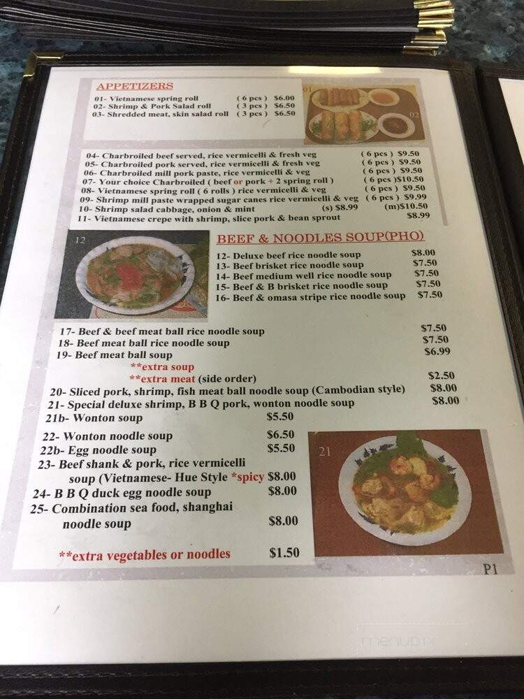 Little Saigon Restaurant - Winnipeg, MB menu_pic