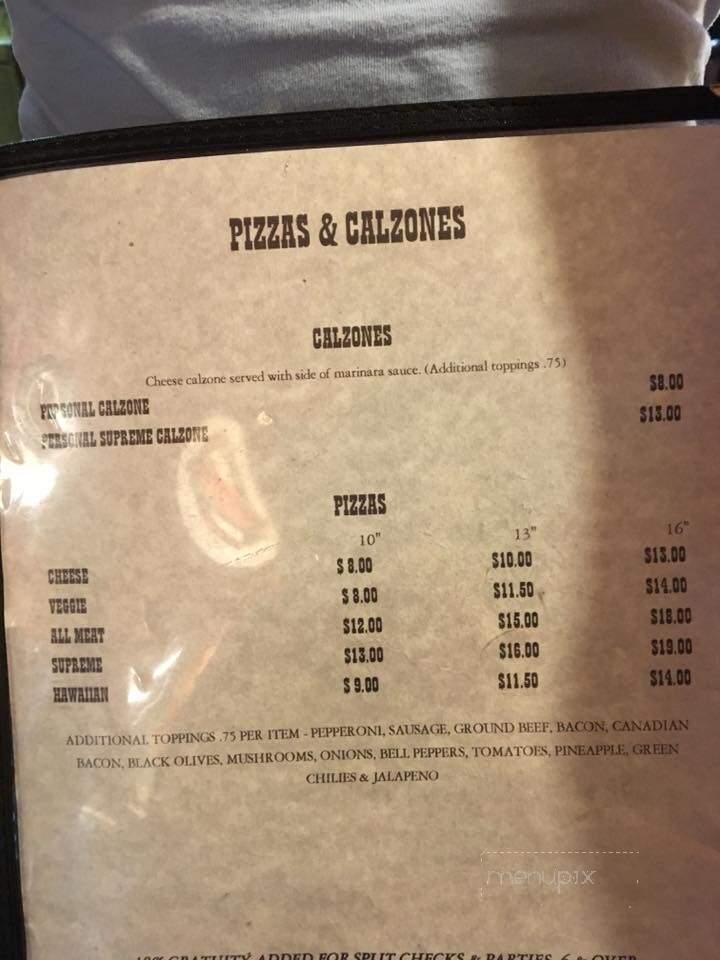 Old Timers Cafe - Red River, NM menu_pic