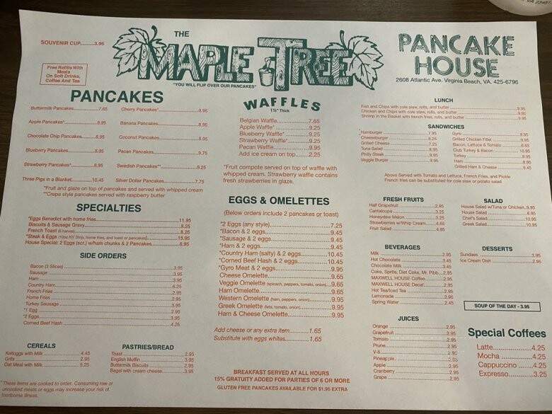Maple Tree Pancake House - Virginia Beach, VA
