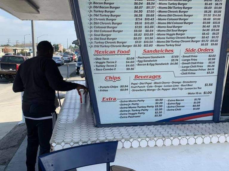 Mom's Burgers - Compton, CA menu_pic