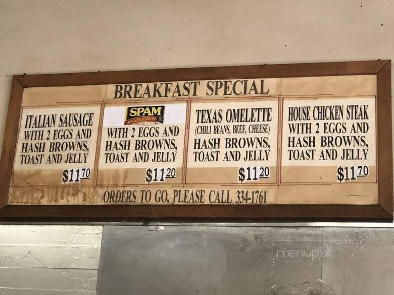 Ann's Doughnut Coffee Shop - San Francisco, CA menu_pic