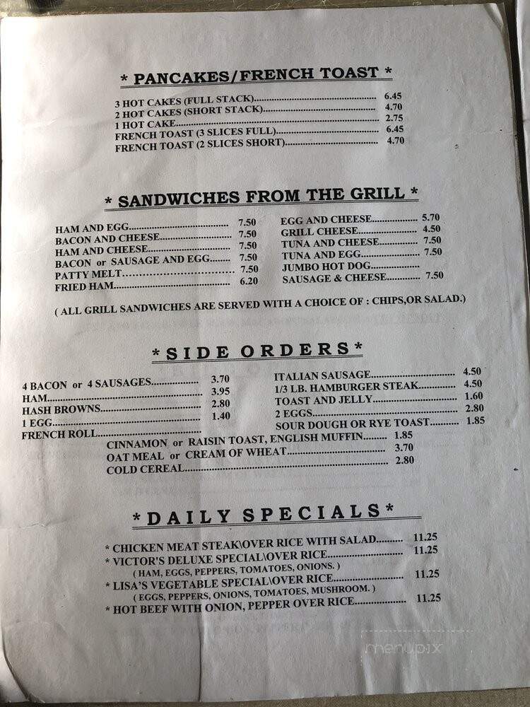 Ann's Doughnut Coffee Shop - San Francisco, CA menu_pic