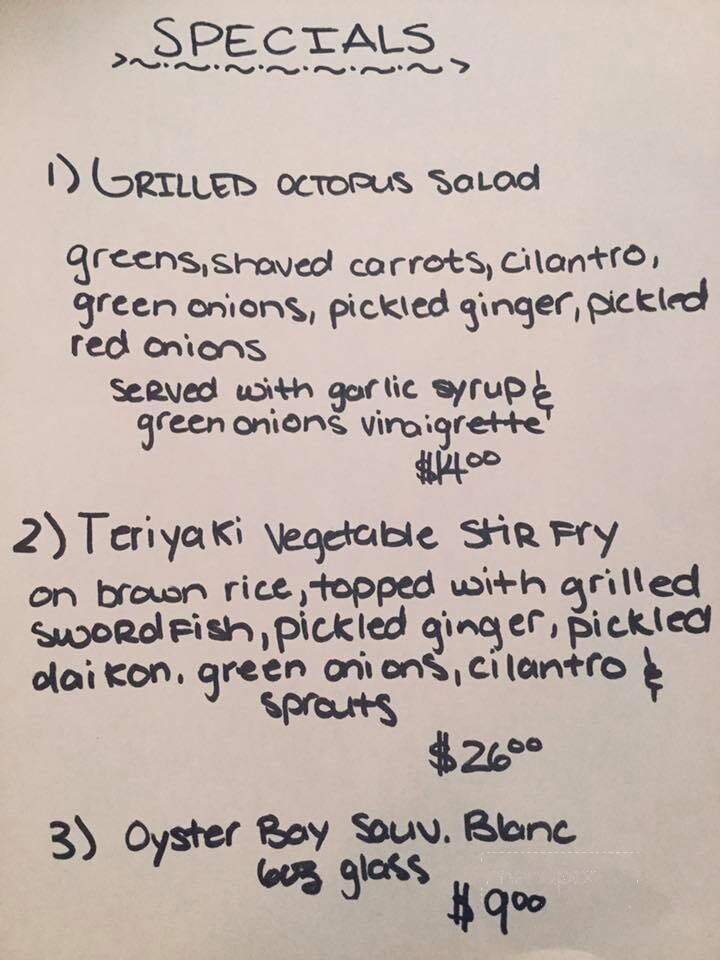 Sleep Is For Sissies - Winlaw, BC menu_pic