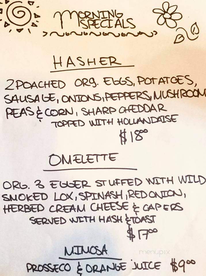 Sleep Is For Sissies - Winlaw, BC menu_pic