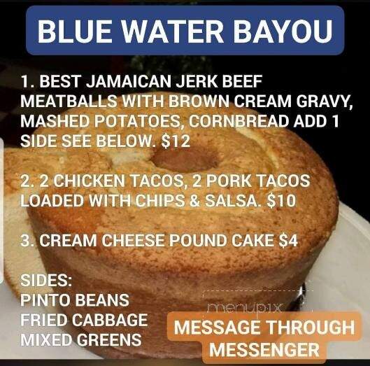 Blue Water Bayou Bistro - Ashdown, AR menu_pic