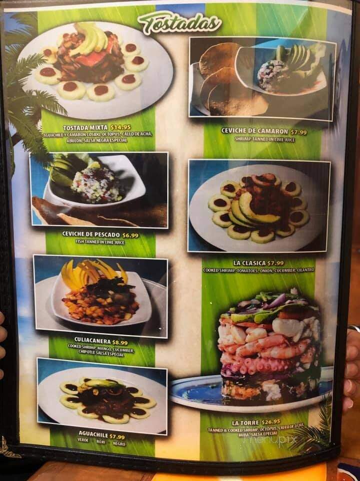 Mariscos Los Altos - Tracy, CA menu_pic