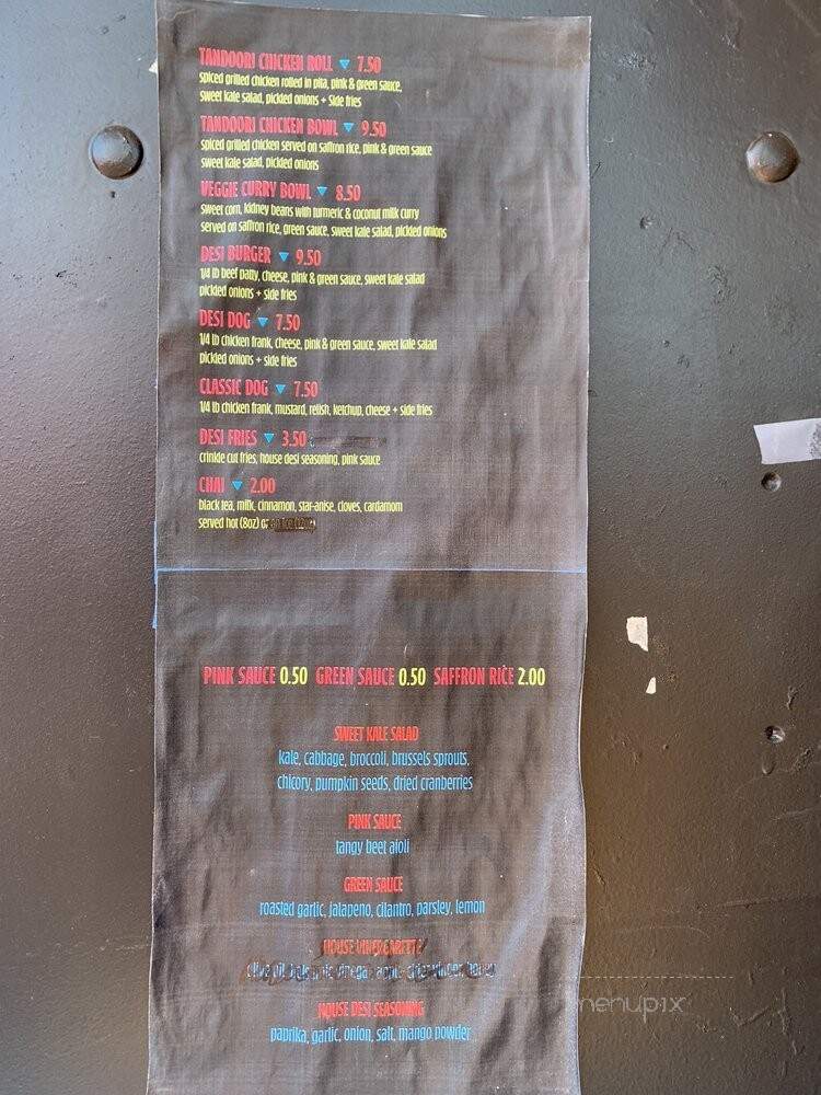 Desilicious - Portland, OR menu_pic