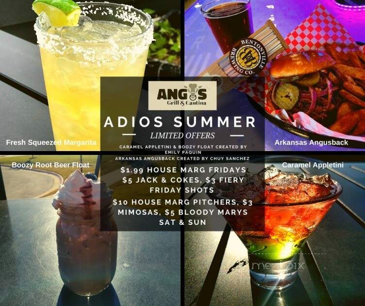 Angus Grill and Cantina - Rogers, AR menu_pic