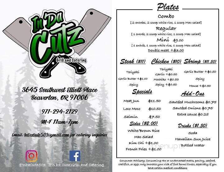 In Da Cutz Grill & Catering - Beaverton, OR