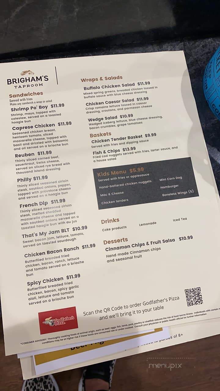 Brigham's Tap Room - North Platte, NE menu_pic