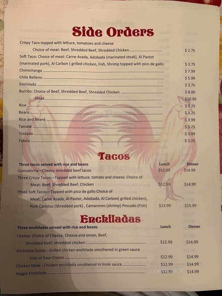 Los Gallos Mexican Restaurant - Fallon, NV menu_pic