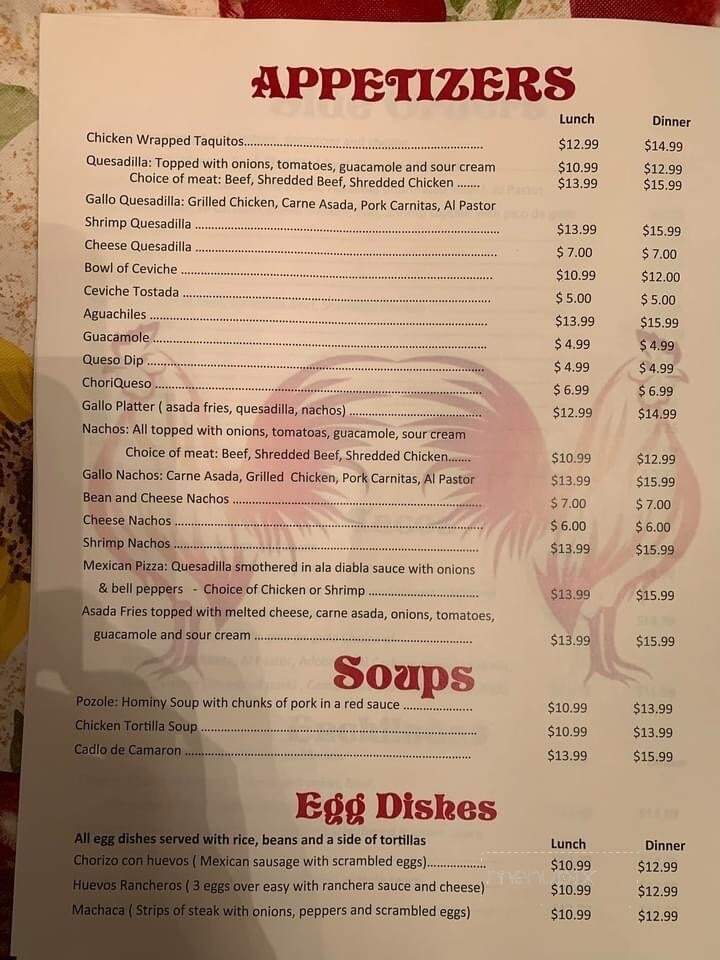 Los Gallos Mexican Restaurant - Fallon, NV menu_pic
