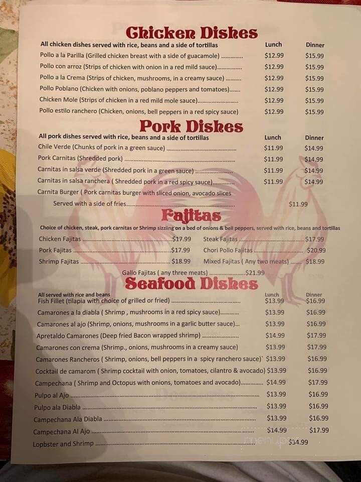Los Gallos Mexican Restaurant - Fallon, NV menu_pic