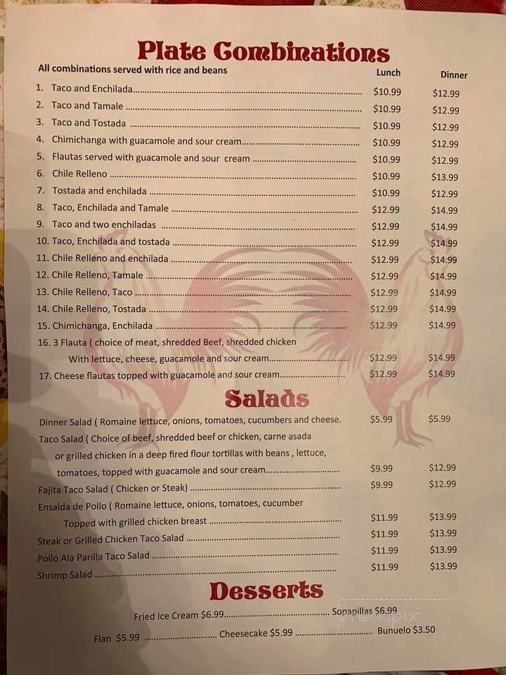 Los Gallos Mexican Restaurant - Fallon, NV menu_pic