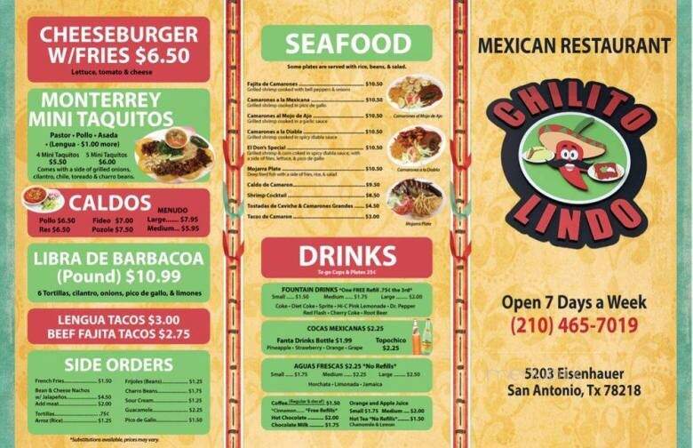 Chile Lindo Mexican & Chilean Cuisine - San Antonio, TX