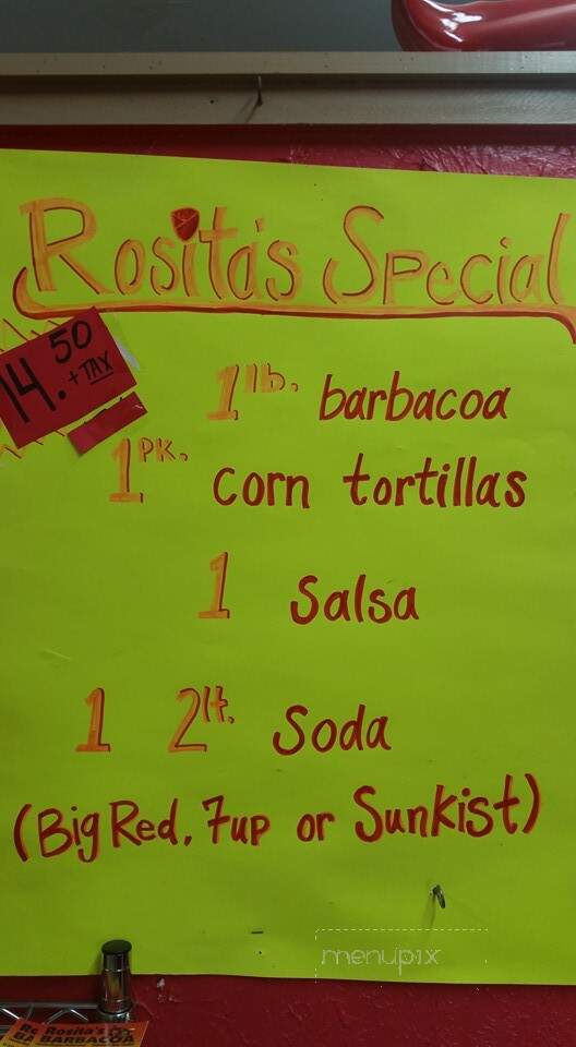 Rositas Barbacoa - Pearsall, TX