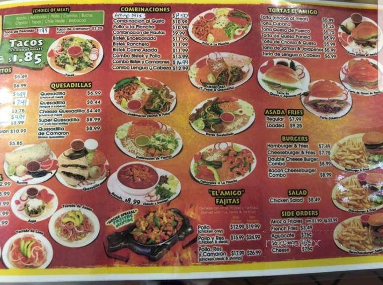 Tacos El Amigo - Madera, CA menu_pic