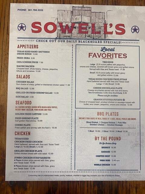 Sowell's BBQ - Three Rivers, TX